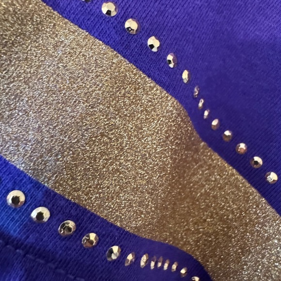 NFL Women's Fuel Up Oversized Fit Bling Bling T-Shirt NWOT Minnesota Vikings - Picture 6 of 6